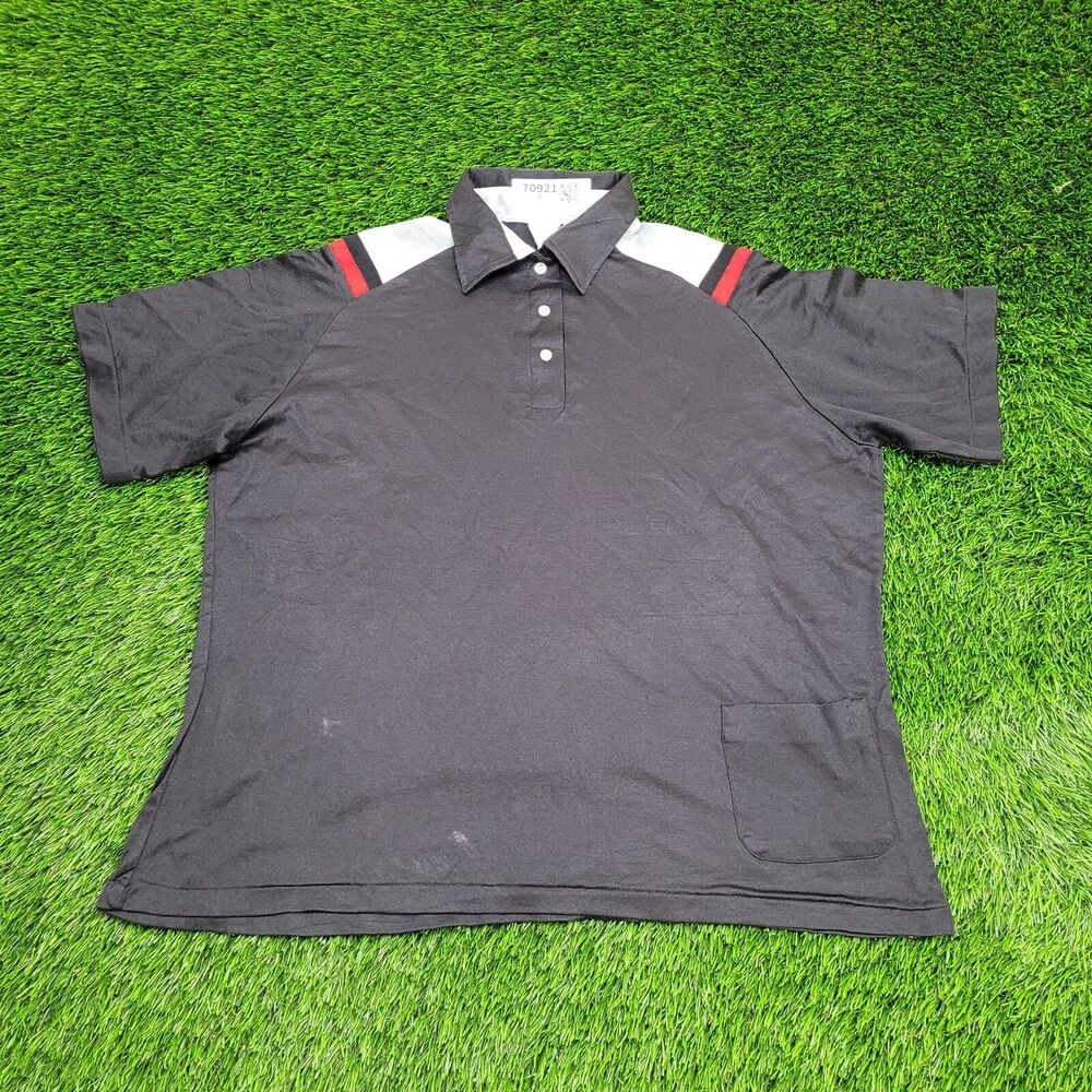 Vintage 70s Hilton MOD Polo Shirt Large 23x25 Baggy USA